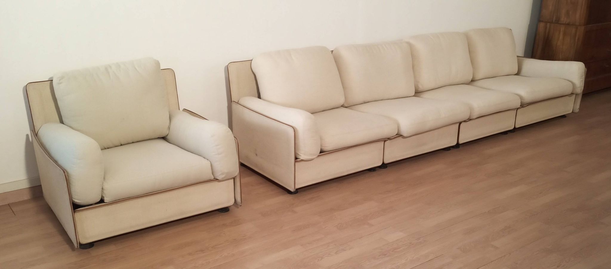 Canapé modulable de Riccardo Arbizzoni pour Zanotta 1978. Modèle Redifiori lot de 5