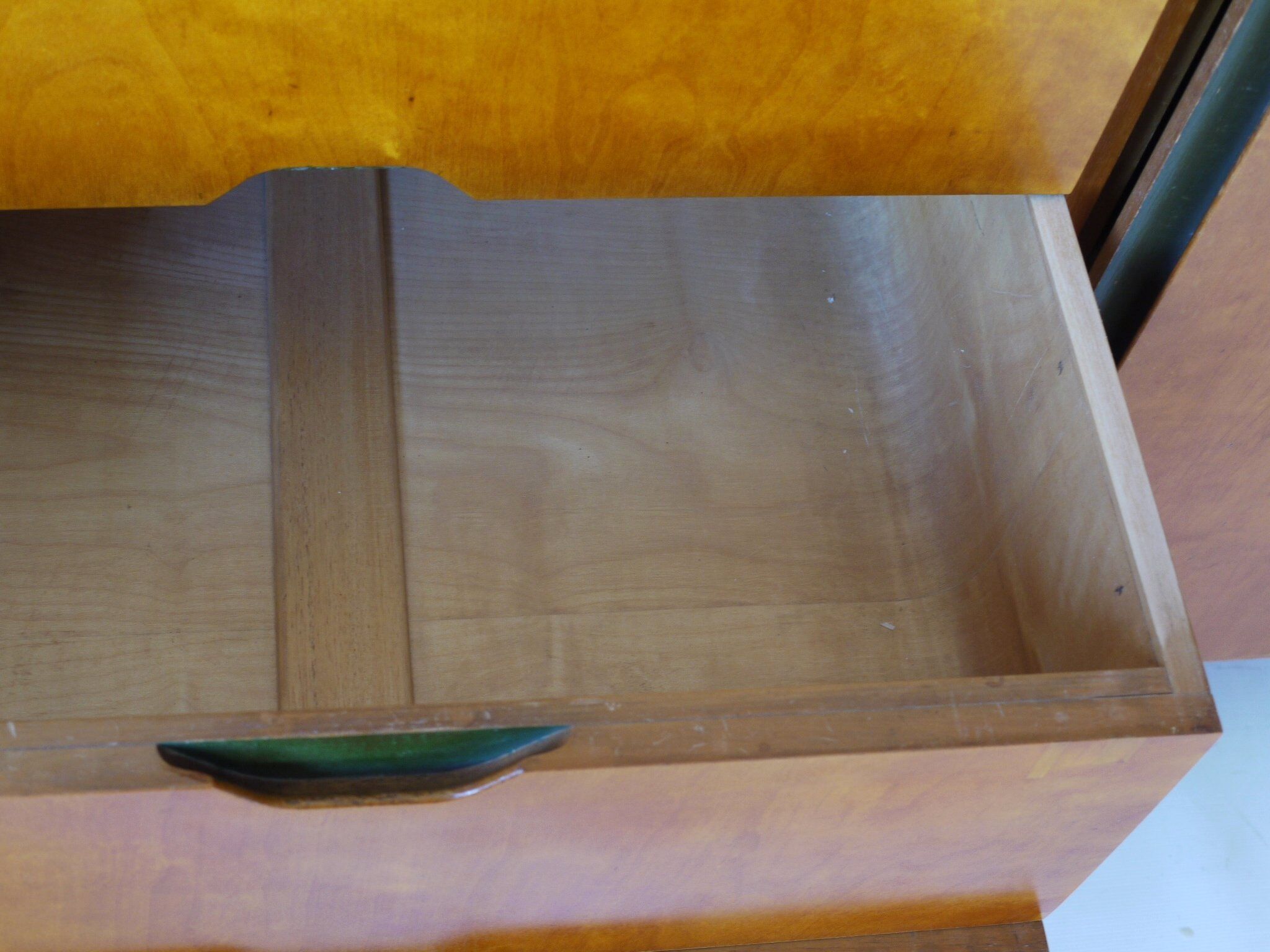 Vintage Beech & Maple Wood Sideboard by Vesper for Heals, 1950s