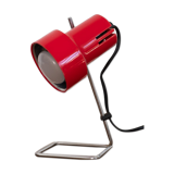 Small red vintage lamp