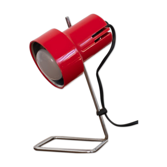 Small red vintage lamp
