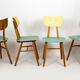 Chaises de salle à manger vintage en bois de Ton, 1971