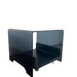 VINTAGE CURVED GLASS COFFEE TABLE / SIDE TABLE