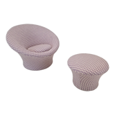 Fauteuil Mushroom et pouf par Pierre Paulin pour Artifort, années 1960