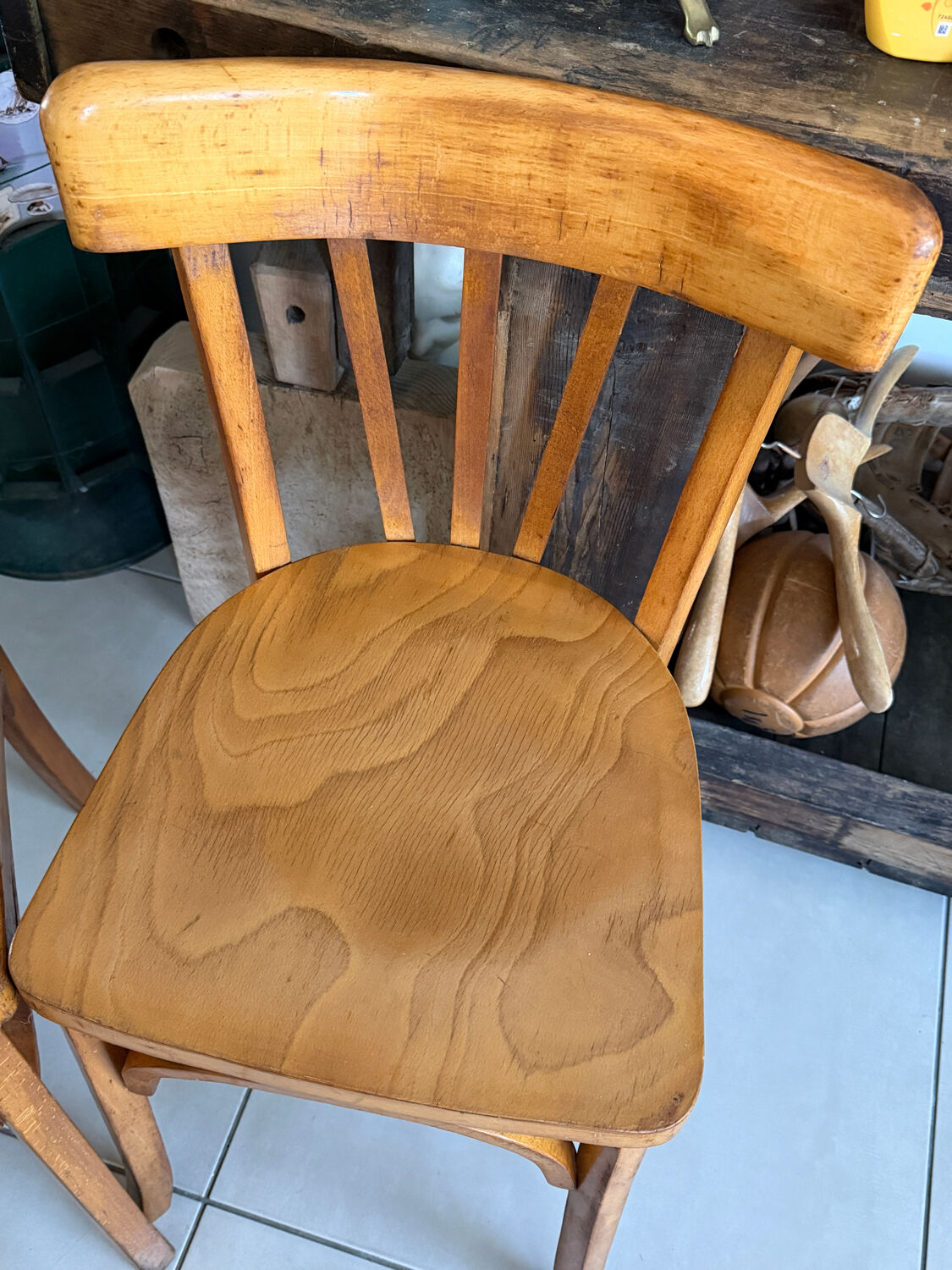 Set of 3 vintage Luterma bistro chairs