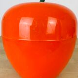 Vintage orange apple ice bucket