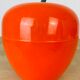 Vintage orange apple ice bucket