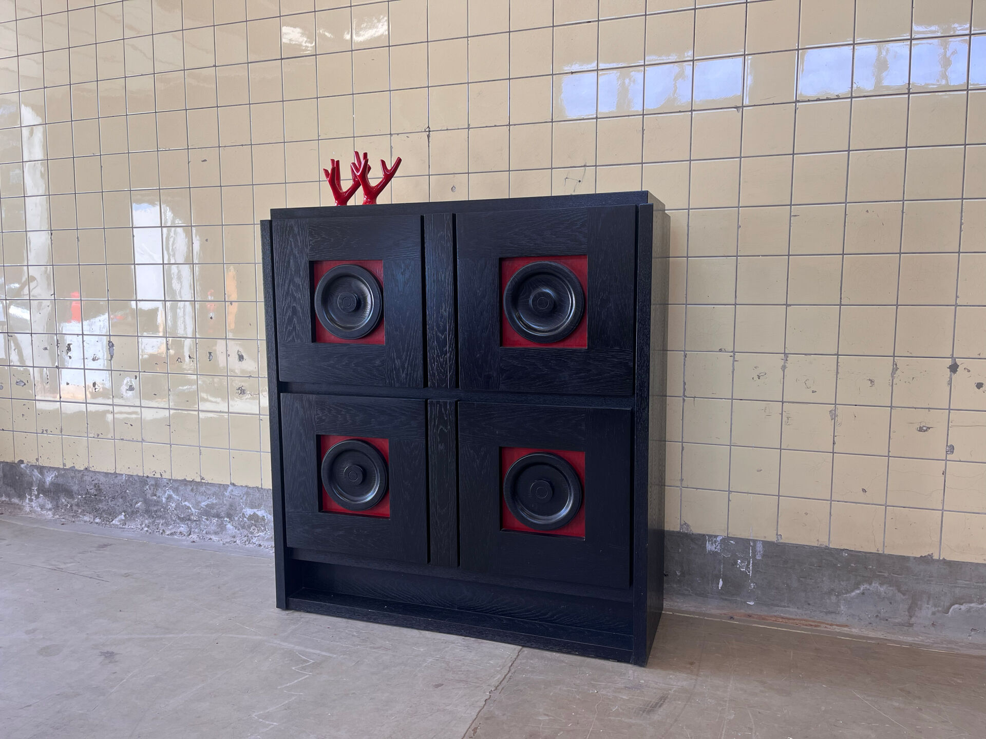 Vintage brutalist cabinet