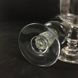 Set of 6 water glasses and 6 crystal wine glasses XIXth