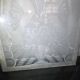 Art Deco engraved glass door panel 1930