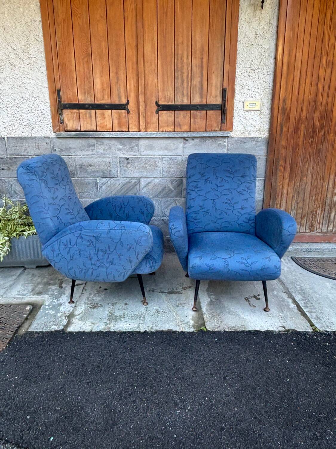 Paire de fauteuils vintage années 50/60