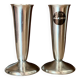Paire de vases inox 1970 Alessi