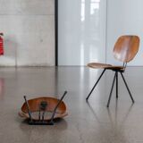 PAIR FOLDING-CHAIRS S88 BY OSVALDO BORSANI FOR TECNO