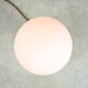 Vintage Italian Brass & Opaline Table Lamp, 1970s