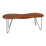 Vintage IKEA Peanut Wicker Bench