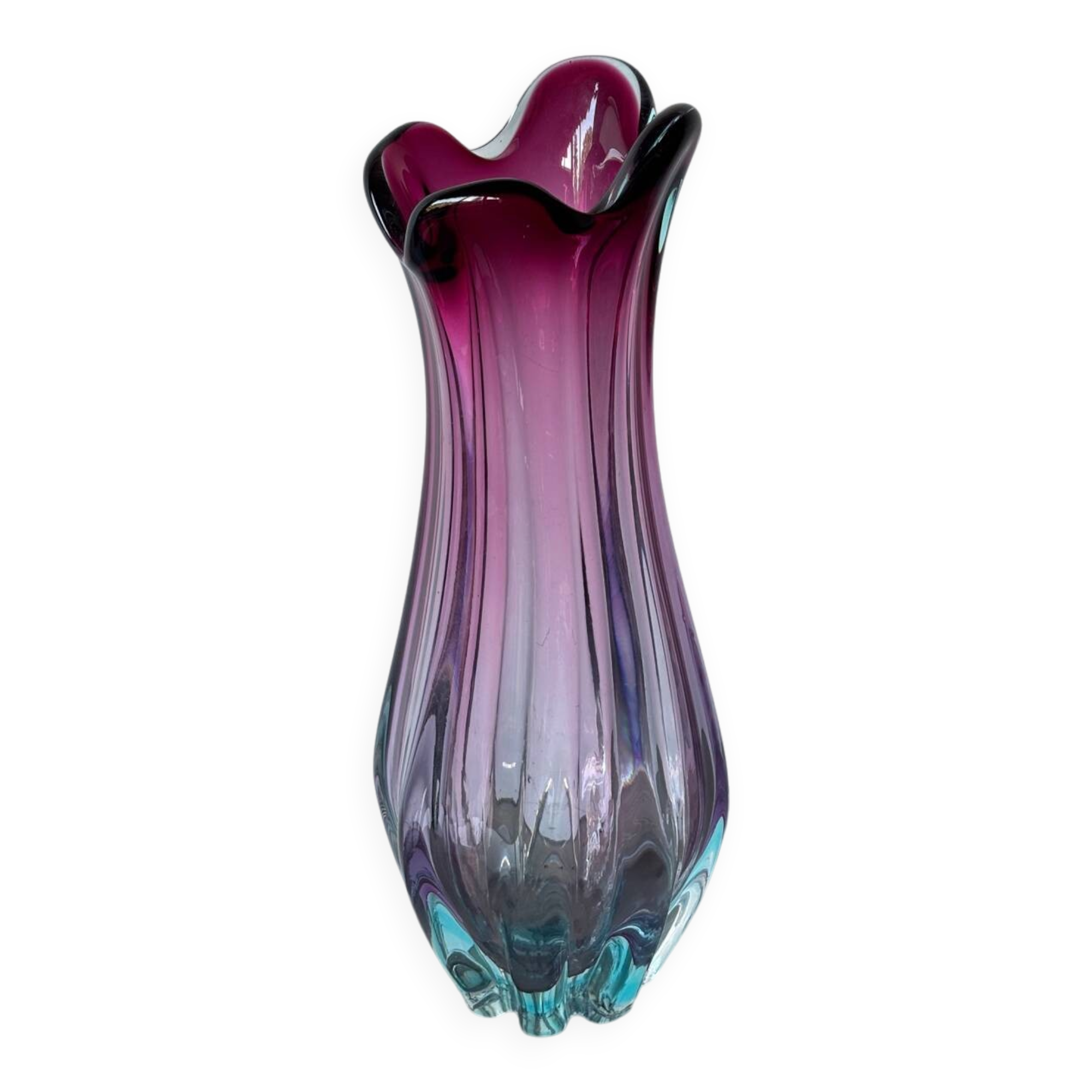 Murano blown glass vase
