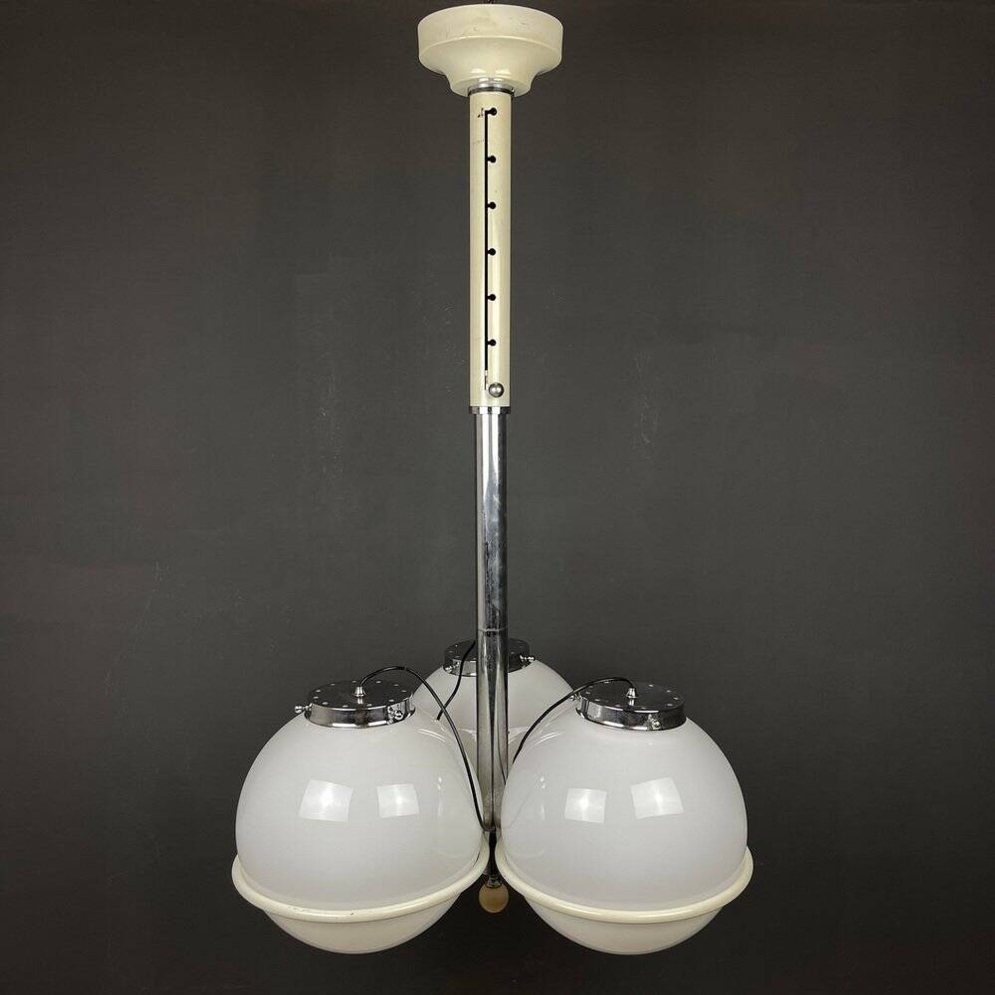 Lustre globe en verre de Murano par Gino Sarfatti, Italie, années 1960