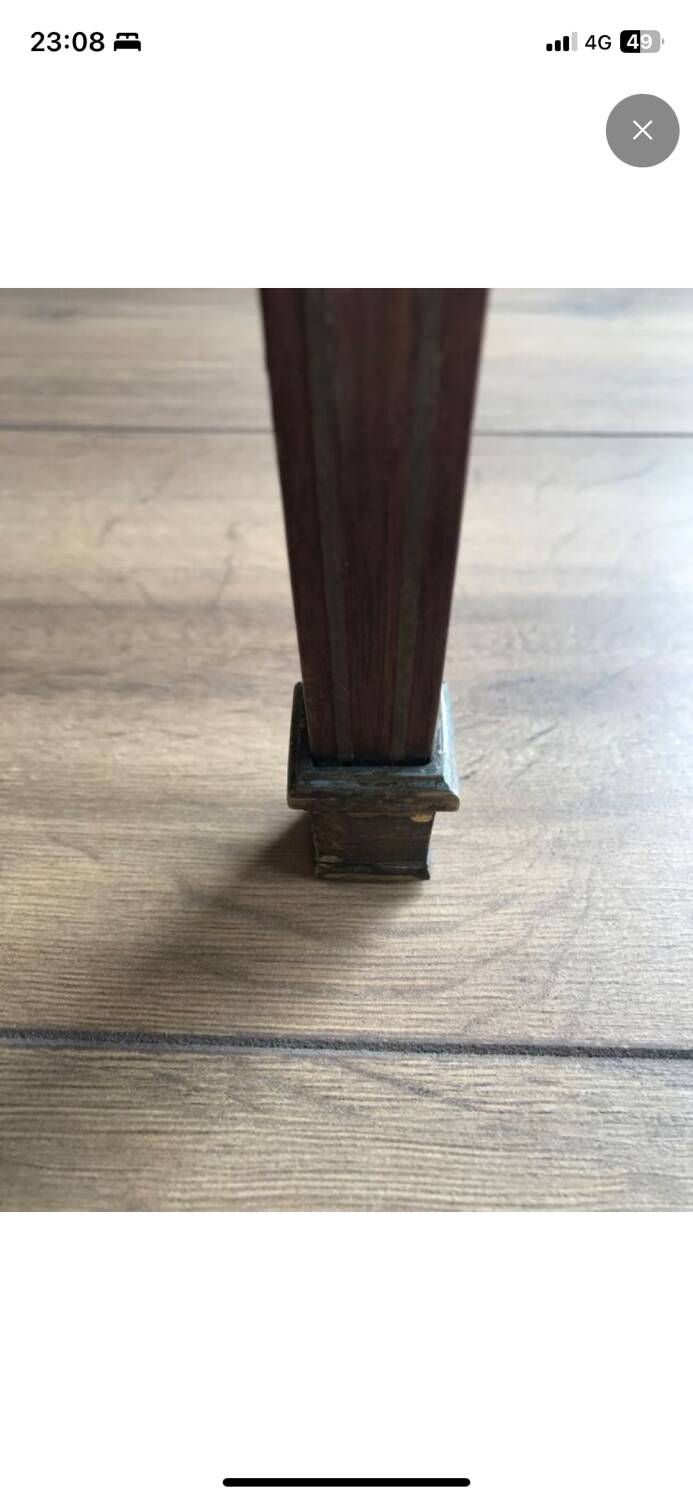 Glass tea table with its tray