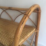 Rattan bookcase