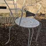 Garden furniture in wrought iron