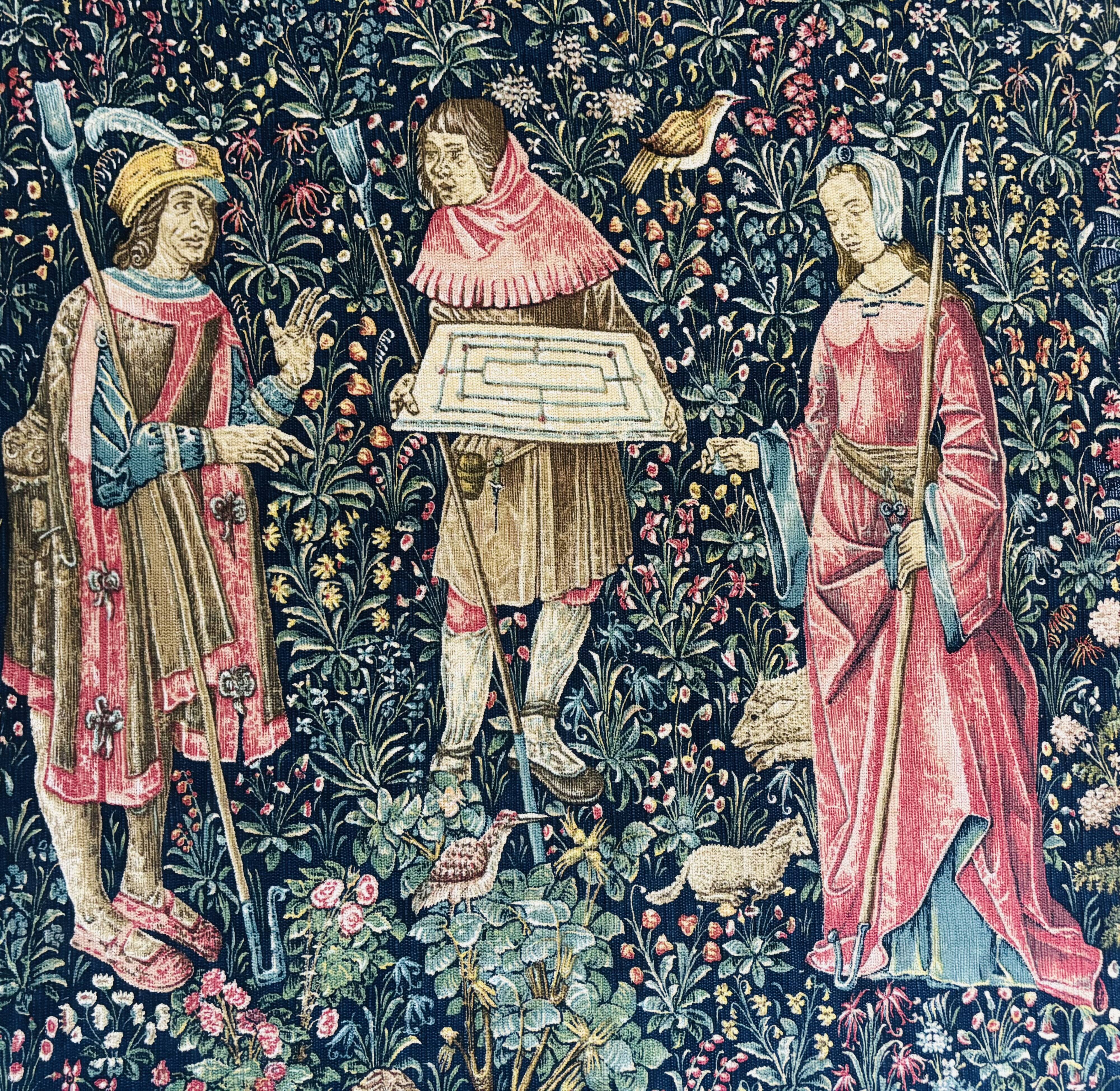 Reproduction Wall Tapestry HAND-WOVEN Fruit Picking XVI LOUVRE