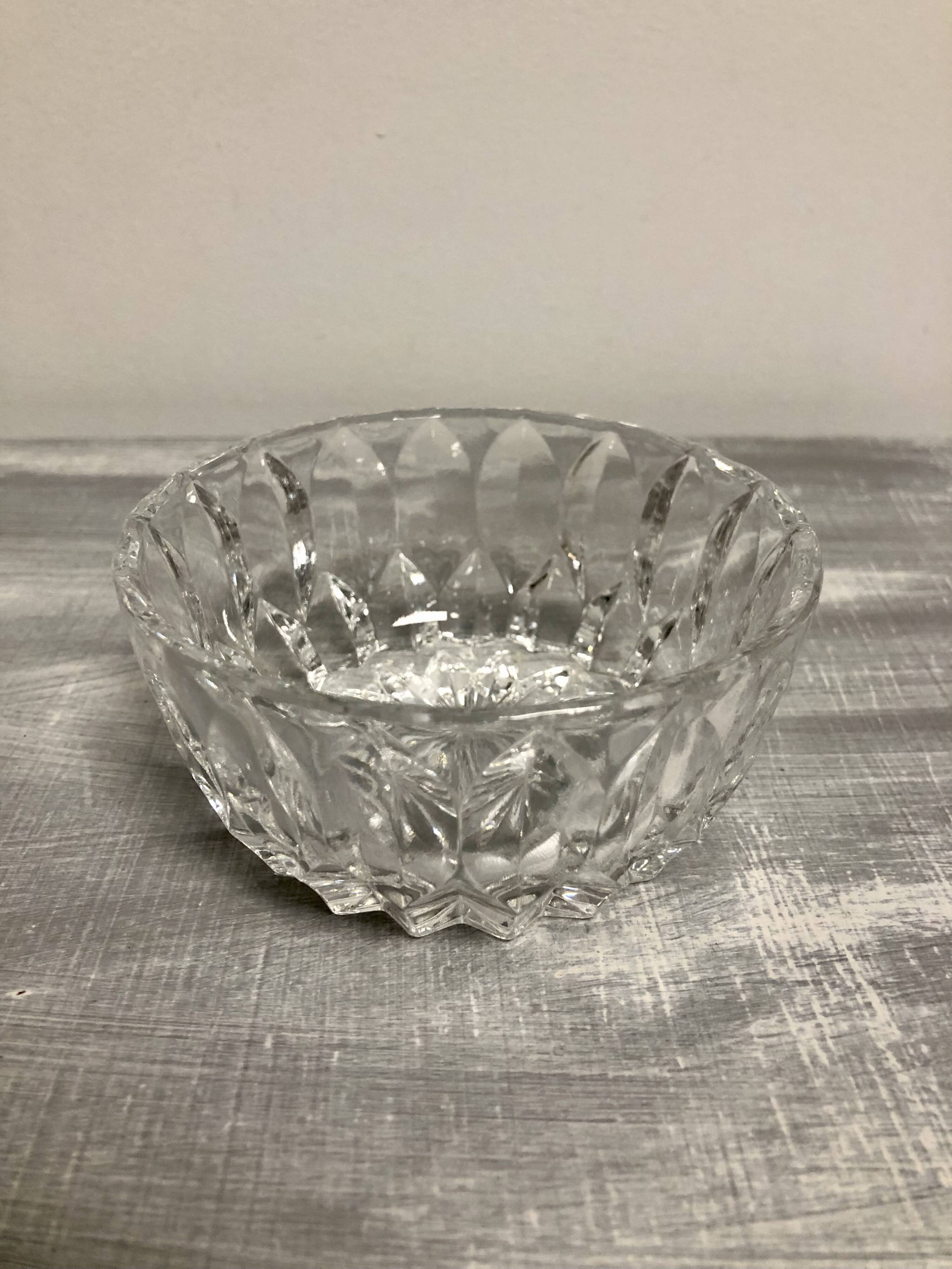 Adorable vintage chiseled glass jam maker