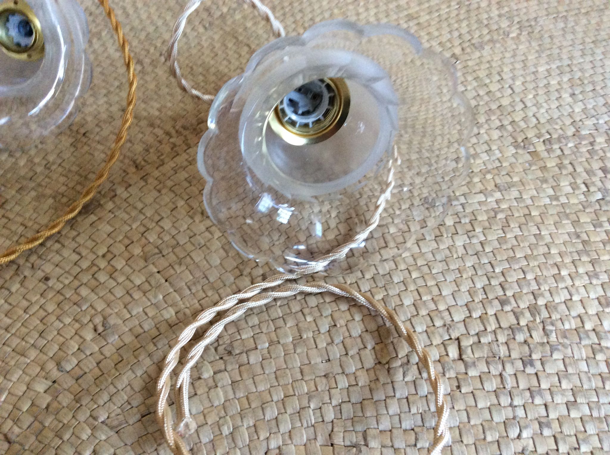 Set de 2 suspensions vintage