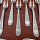 Christofle - Set of 12 Villeroy model silver-plated cake forks