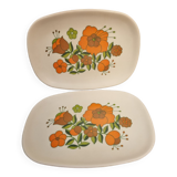Plat mélanine de Tefal (camping 1970)