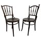 Curved wooden dining chairs by Thonet Mundus