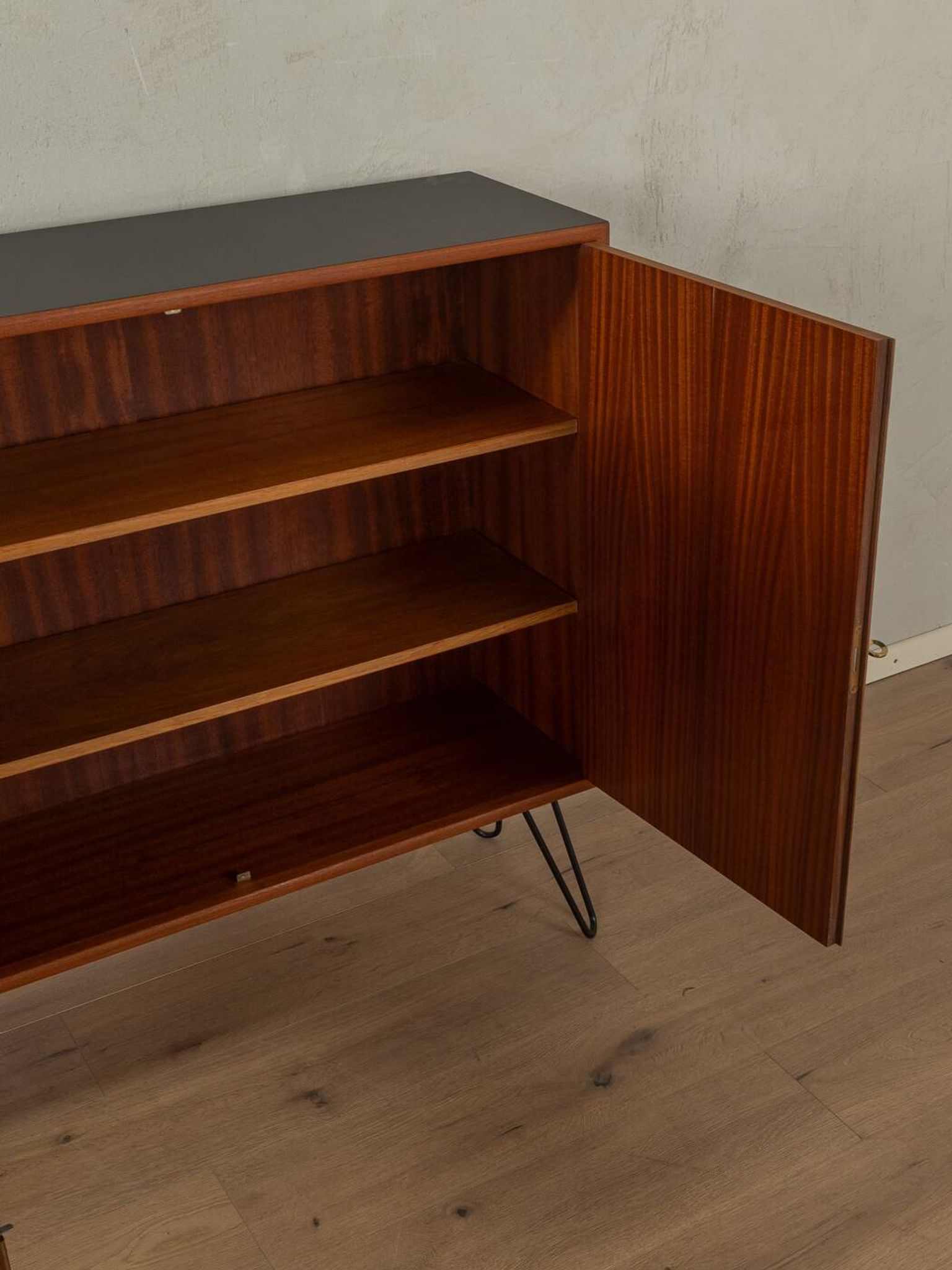 60s Sideboard with Sliding Doors, Wk Möbel