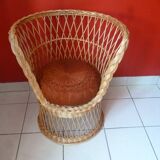 Wicker armchair from the 70s