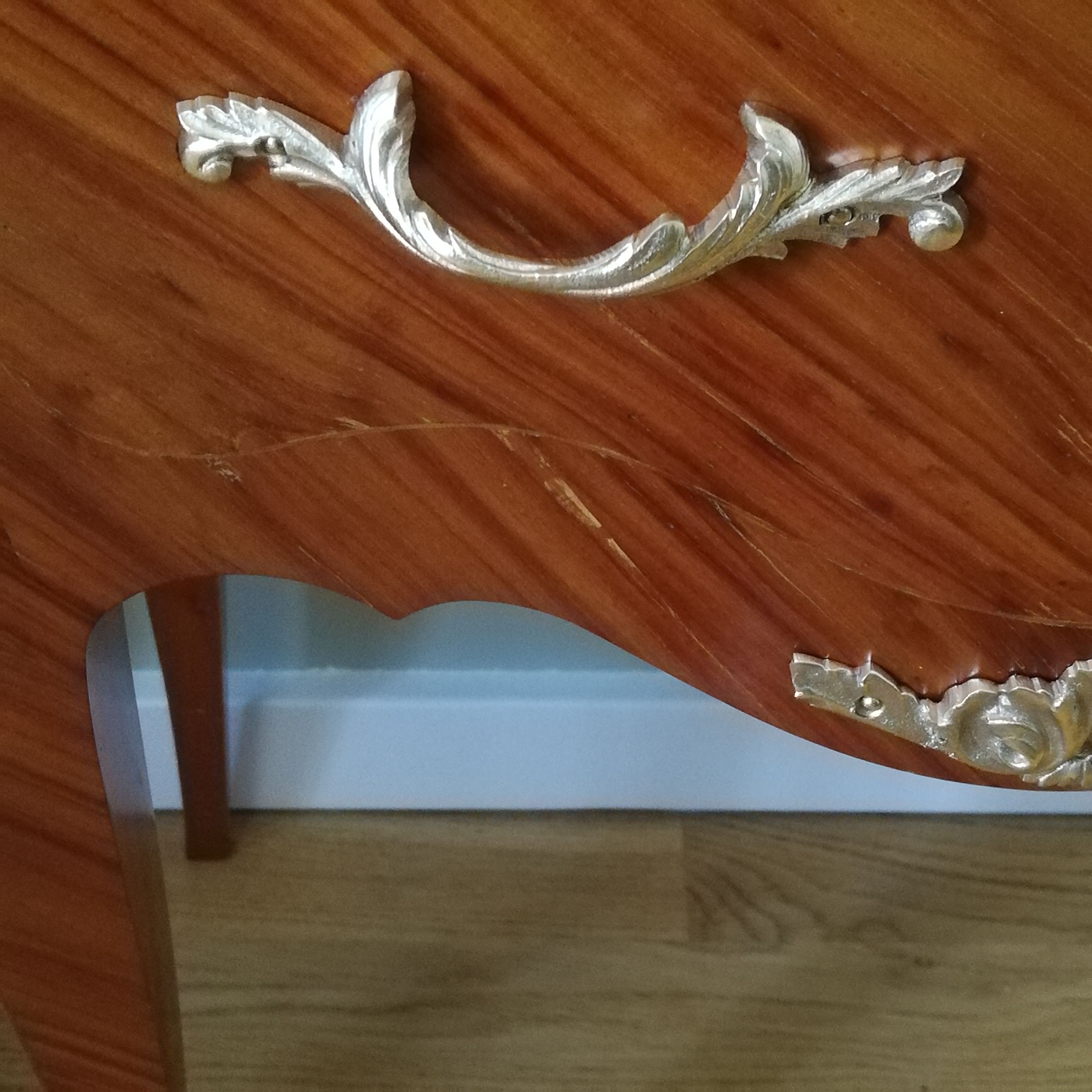 Pair of bedside tables in the form of a Louis XV style tomb