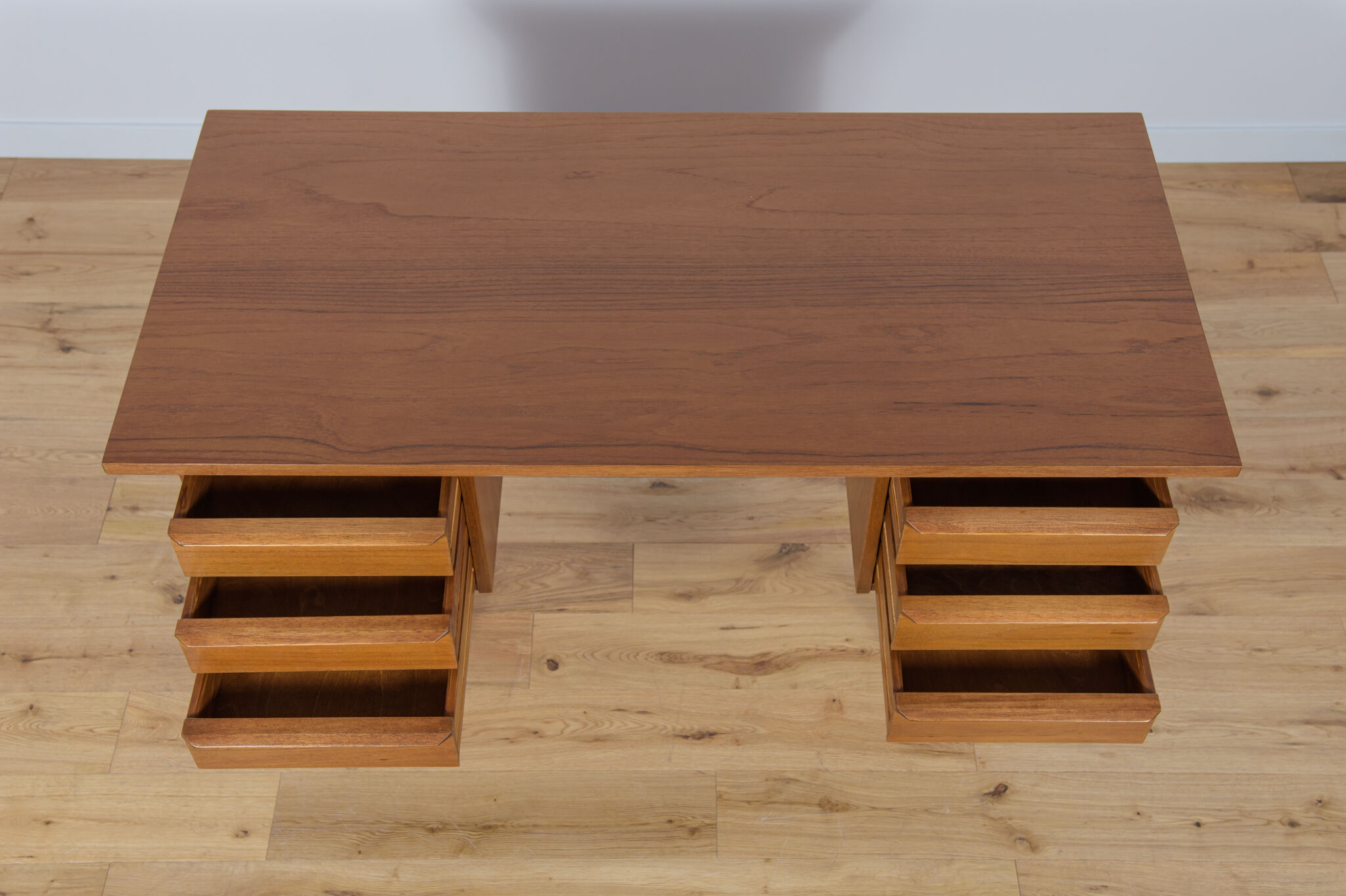 Mid-Century Freestanding Teak Desk, 1960s