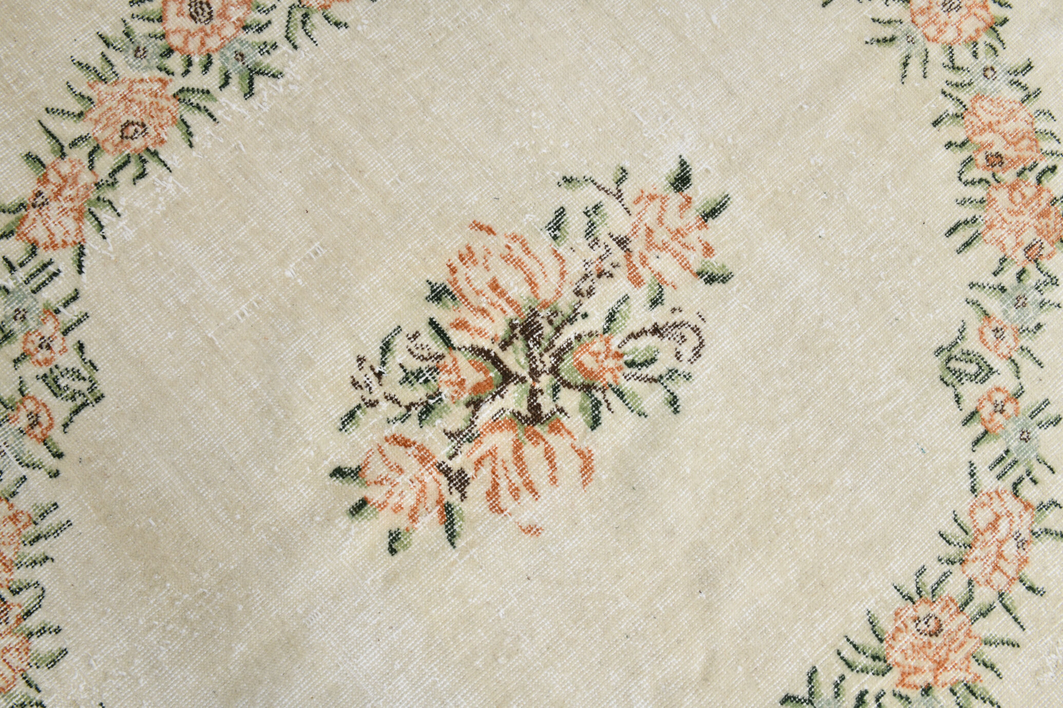 7x10 shades of beige turkish rug, 211x320cm