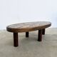 Vallauris oval ceramic coffee table