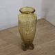 Large Art Deco yellow glass vase