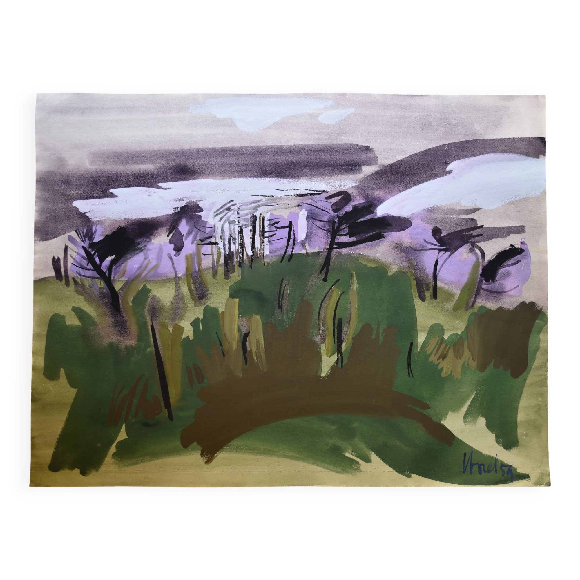 Jeannie Borel, Autumn Landscape in Switzerland (1959)