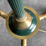 Bronze tripod floor lamp with doe hooves, 1950