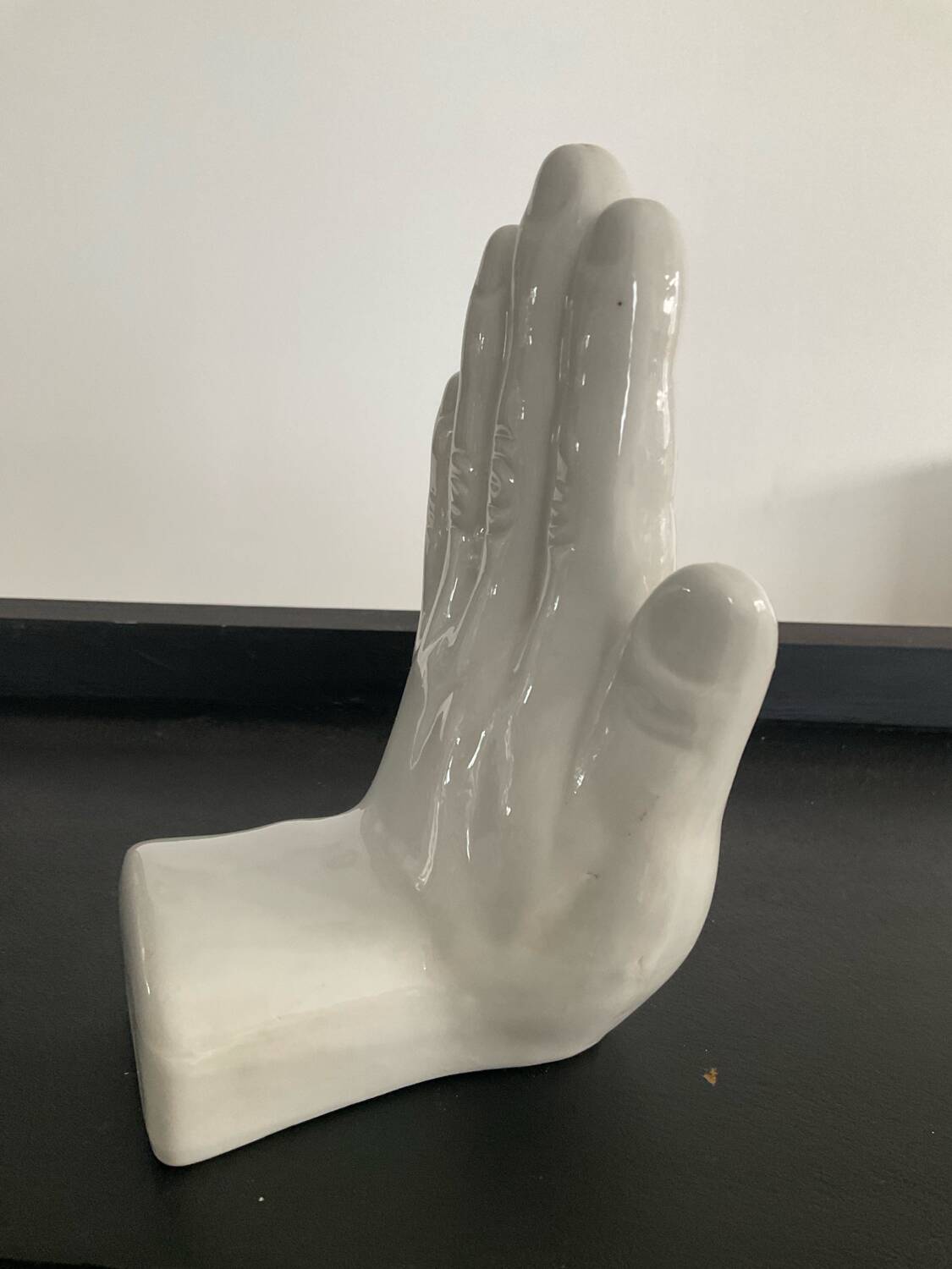 Vintage Ceramic Hands Bookends