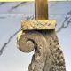 Large Travertine and Stone Table Lamp, 1970s