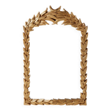 Gilded carved wooden mirror