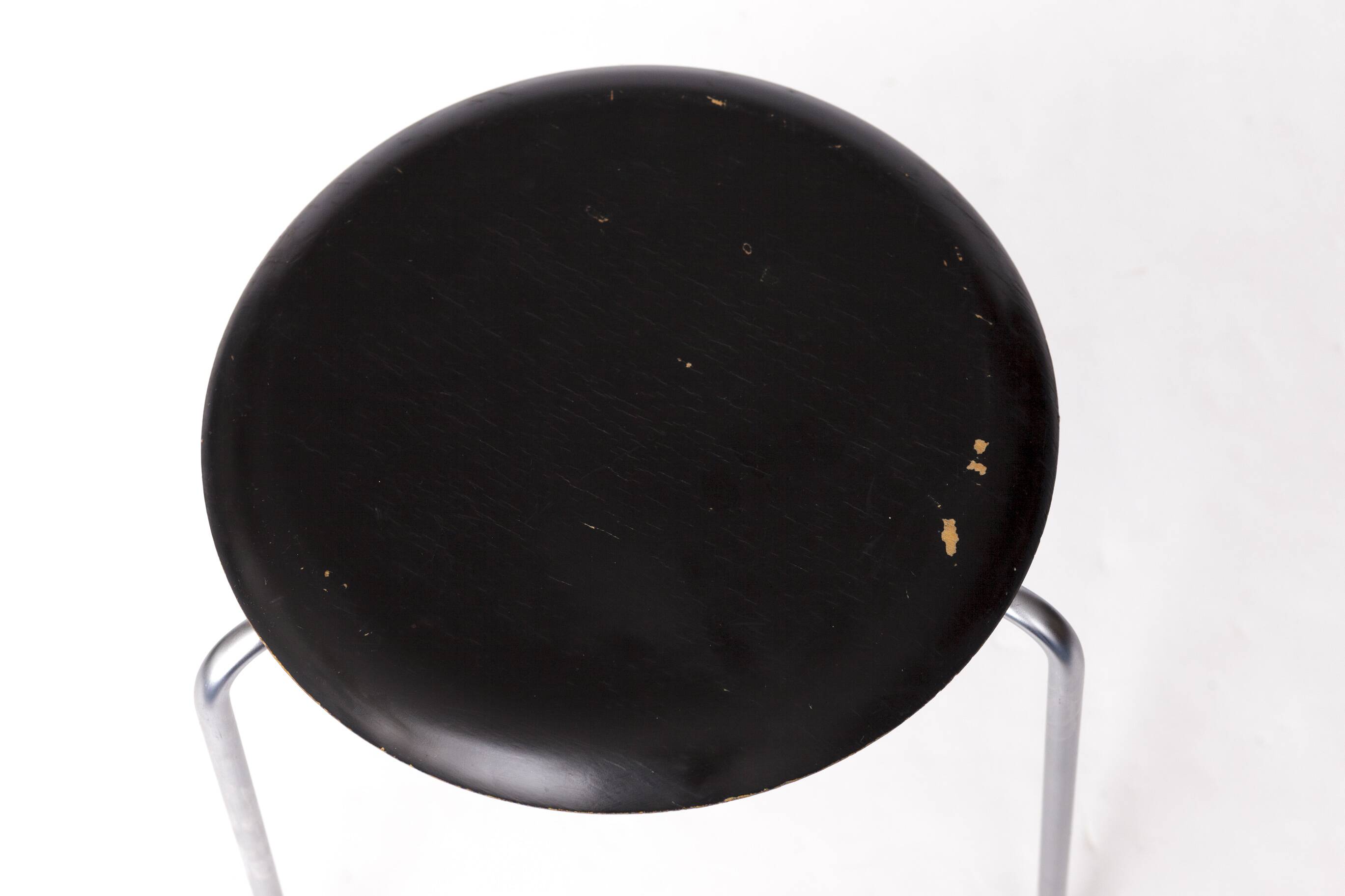 Pair of Arne Jacobsen Dot Stools 3170, 1950s Danish Design for Fritz Hansen