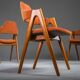 Chaises de salle à manger vintage danoises Compass par Kai Kristiansen, années 1960, lot de 4