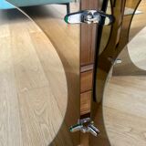 Two-tone smoked triptych mirror from the 60s