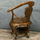 Pair of chinese chairs in exotic wooden barrel shape around 1900-1920