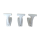 Série de 3 patères en plastique
