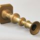 Pair of original vintage candelabros from bronce. Antiguos portavelas.