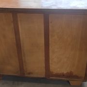 Low vintage Mado style Parisian sideboard 3 doors 2 drawers