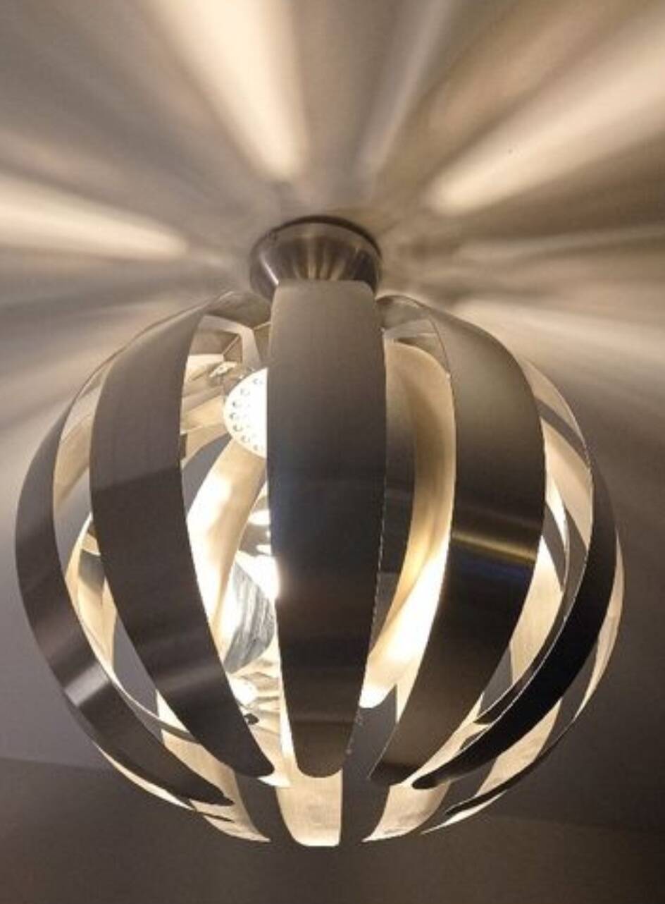 Vintage brushed aluminum suspension