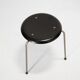 Very early edition Arne Jacobsen DOT stool model 3170 by Fritz Hansen